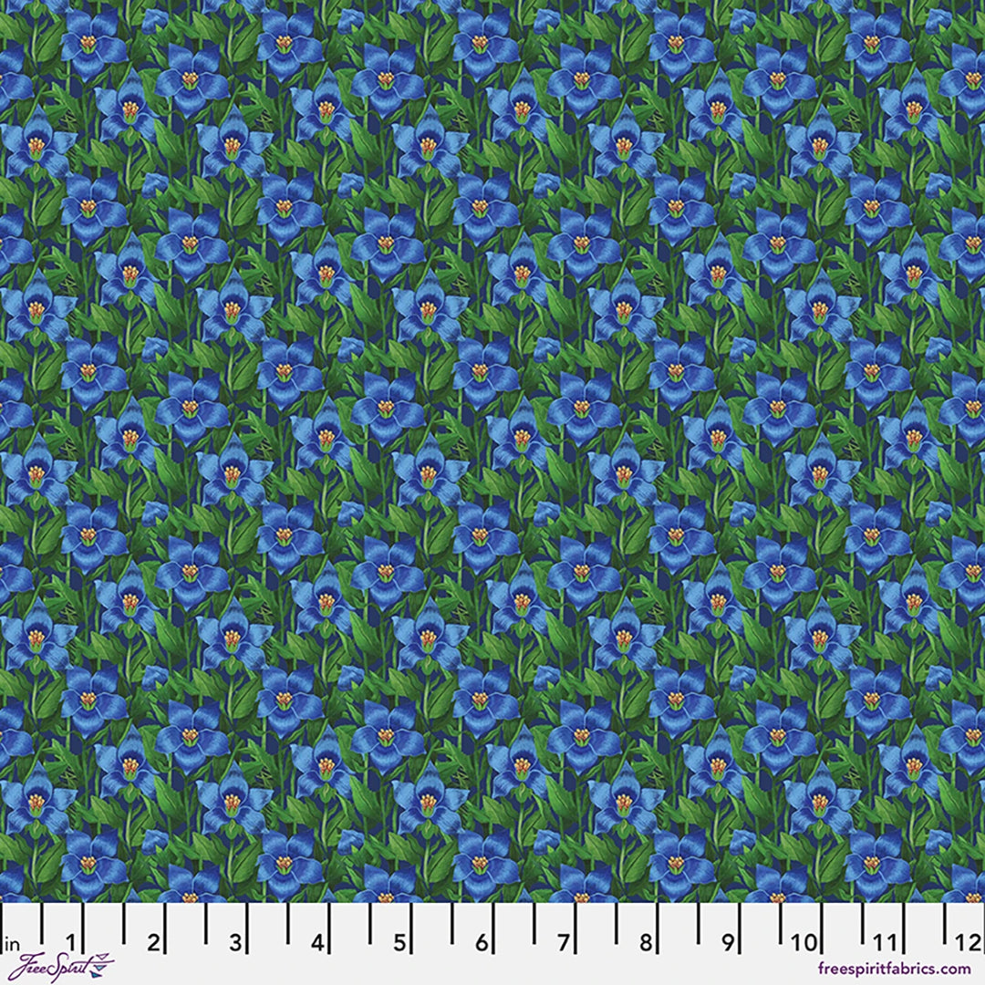 Secret Garden - Midnight Floral, Blue - PWMM018.Blue