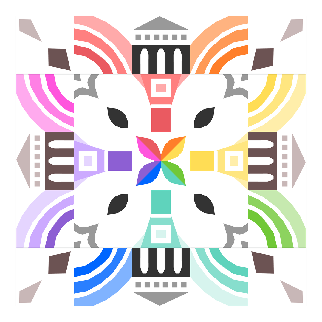 Aurifil Palazzo BOM with Cherrywood Fabrics