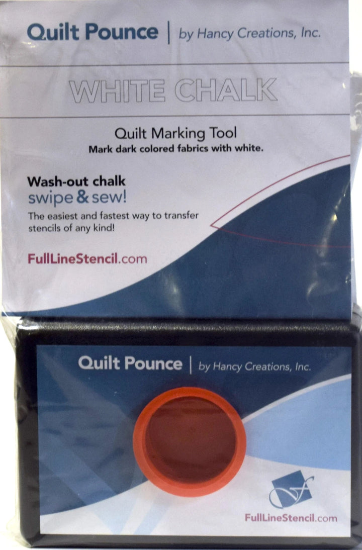Stencil Chalk Transfer Quilt Pounce Pad - White