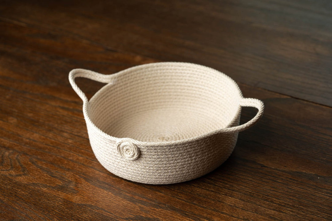 DIY Coiled Rope Basket Kit - Basket with Handles
