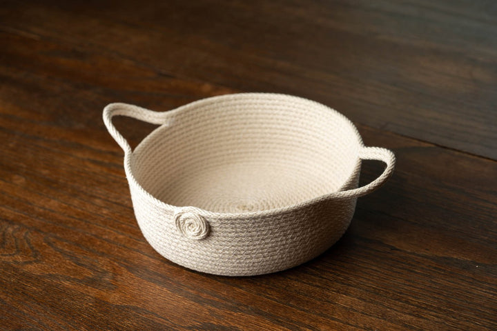 DIY Coiled Rope Basket Kit - Basket with Handles