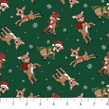 Rudolph The Red-Nosed Reindeer - Rudolph Toss, Dk Green - RD1001-78
