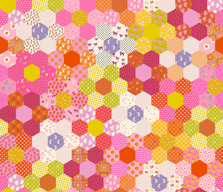 Wide Back - Catnap 108" - Hexagon, Thistle - RS4138 12