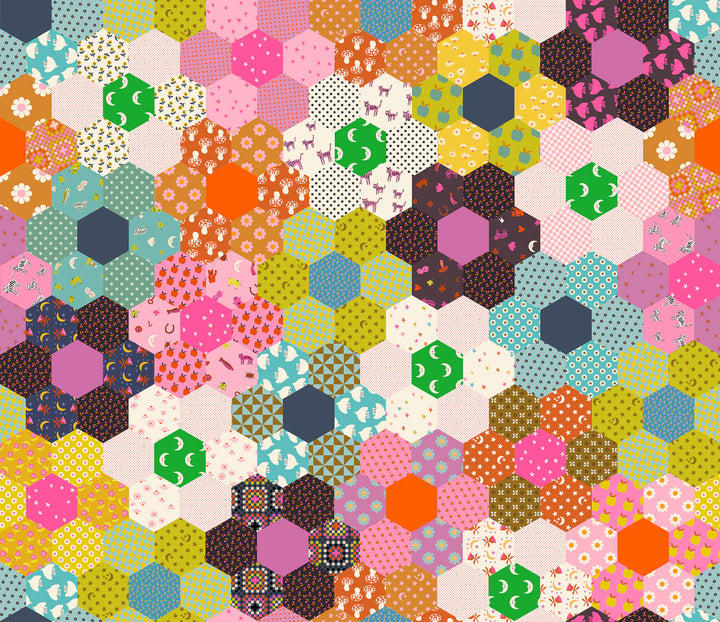 Wide Back - Catnap 108" - Hexagon, Posy - RS4138 13