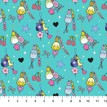 Joyful - Charms, Turquoise - SQ1026-61