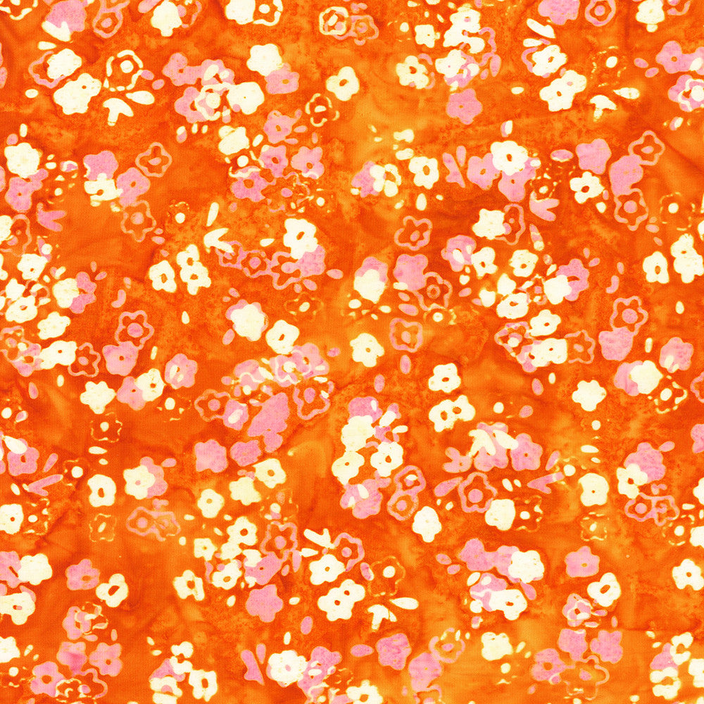 Sweet Blossoms - Mango, Orange - SRK-23136-146 - Artisan Batiks