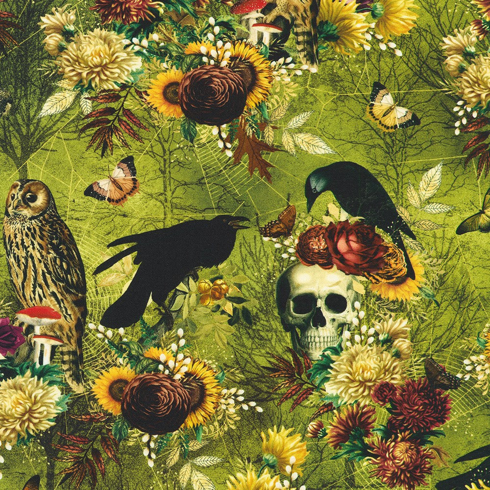 Ravenwood - Skulls & Ravens, Acid Lime - SRKD-23994-386