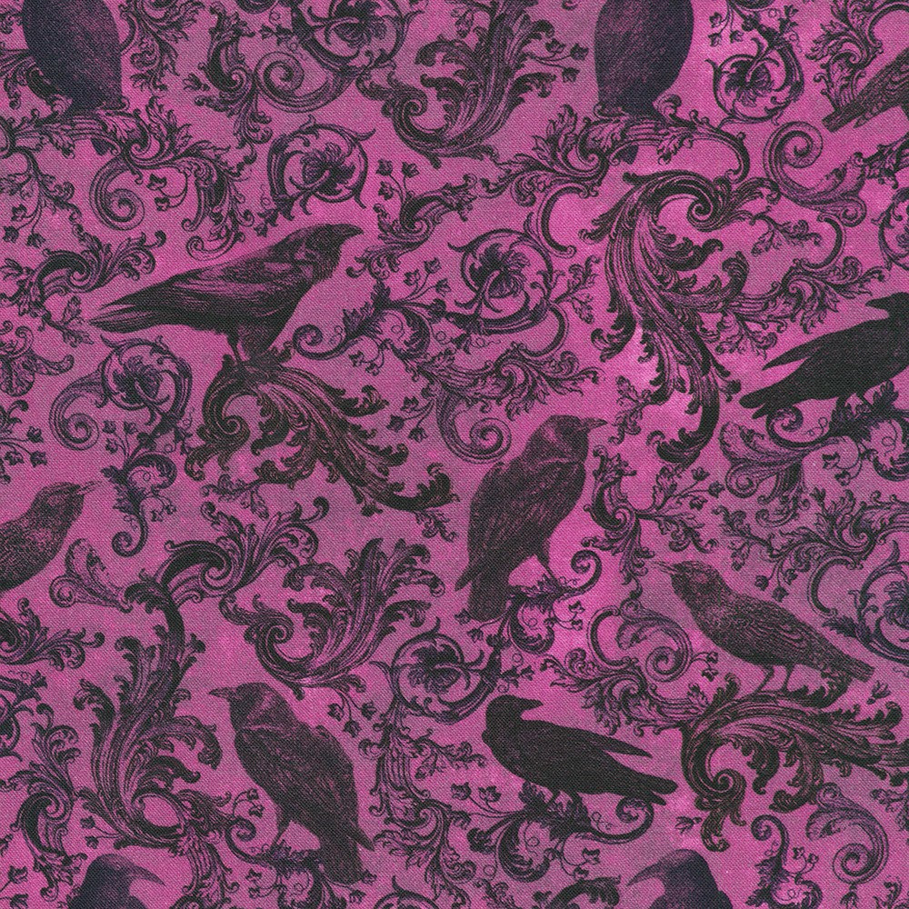 Ravenwood - Swirly Bird, Berry - SRKD-23996-233