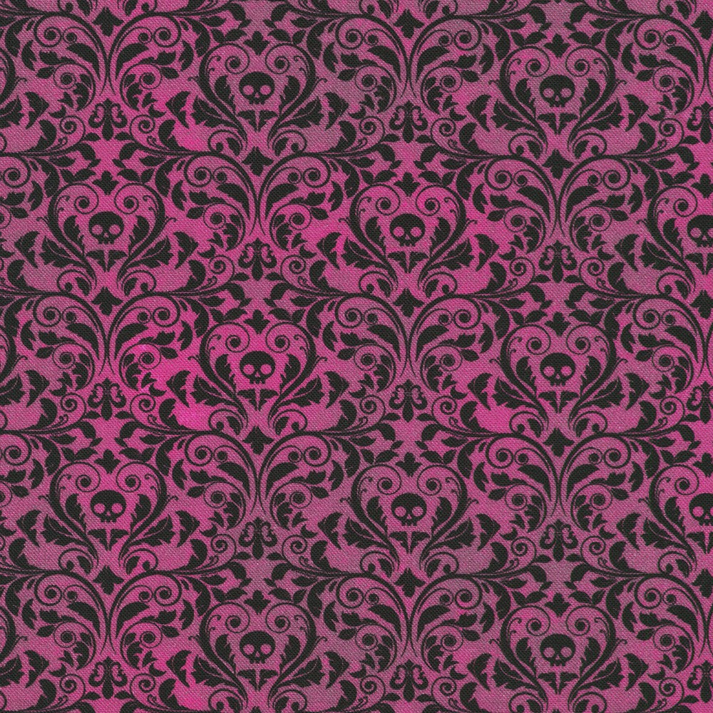 Ravenwood - Skulls and Fluer-De-Lis, Berry - SRKD-23998-233