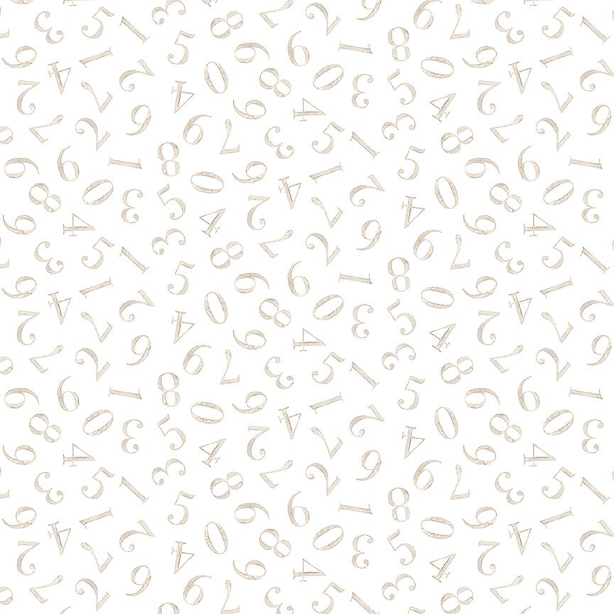 Count On Me -  Numbers, White - DNS3319