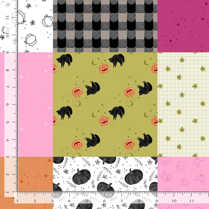 Ghouls Night Out -  Patchwork, Multi - DPJ3394