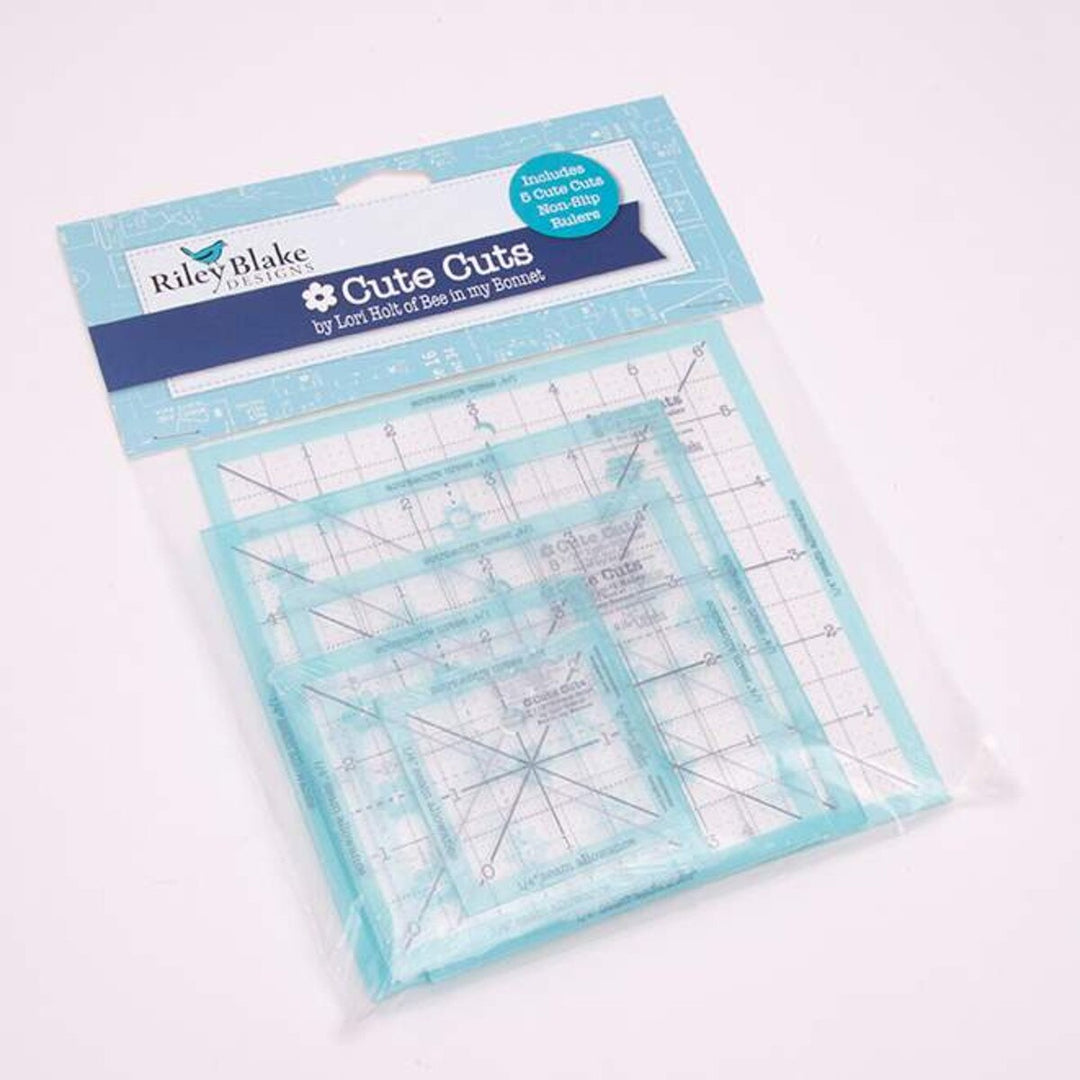 Lori Holt Cute Cuts - Trim it Rulers - Square, set of 5