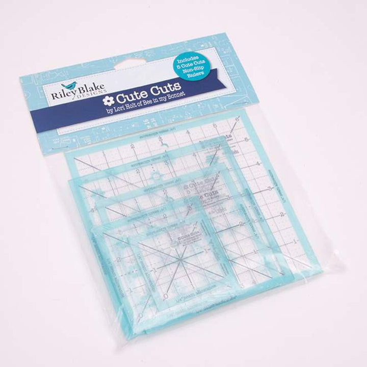 Lori Holt Cute Cuts - Trim it Rulers - Square, set of 5