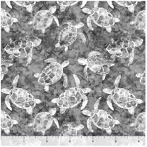 Ocean Blues - Sea Turtles, Charcoal - 30862-K