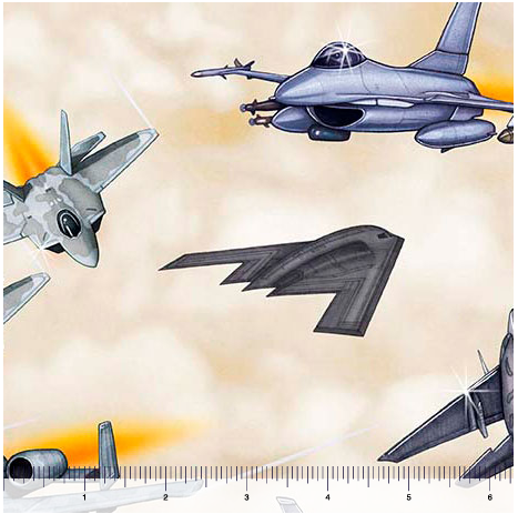Patriot - Fighter Jets, Cream - 30932-E
