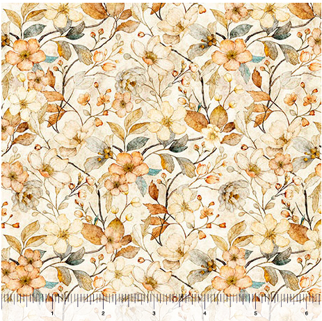 Hunny Bunny - Floral Vine, Tan - 30980-A