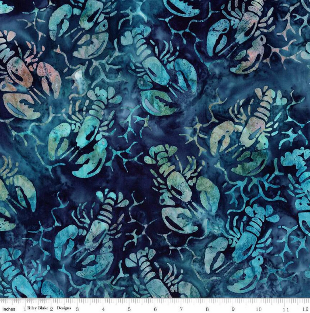 Places You'll Go - Lobsters, City Lites - BT23228-303 - Expressions Batiks