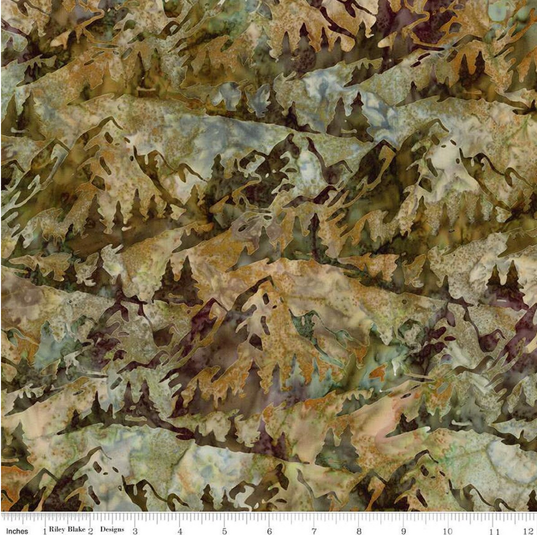 Places You'll Go - Mountain Trees, Garden Party - BT23218-327 - Expressions Batiks