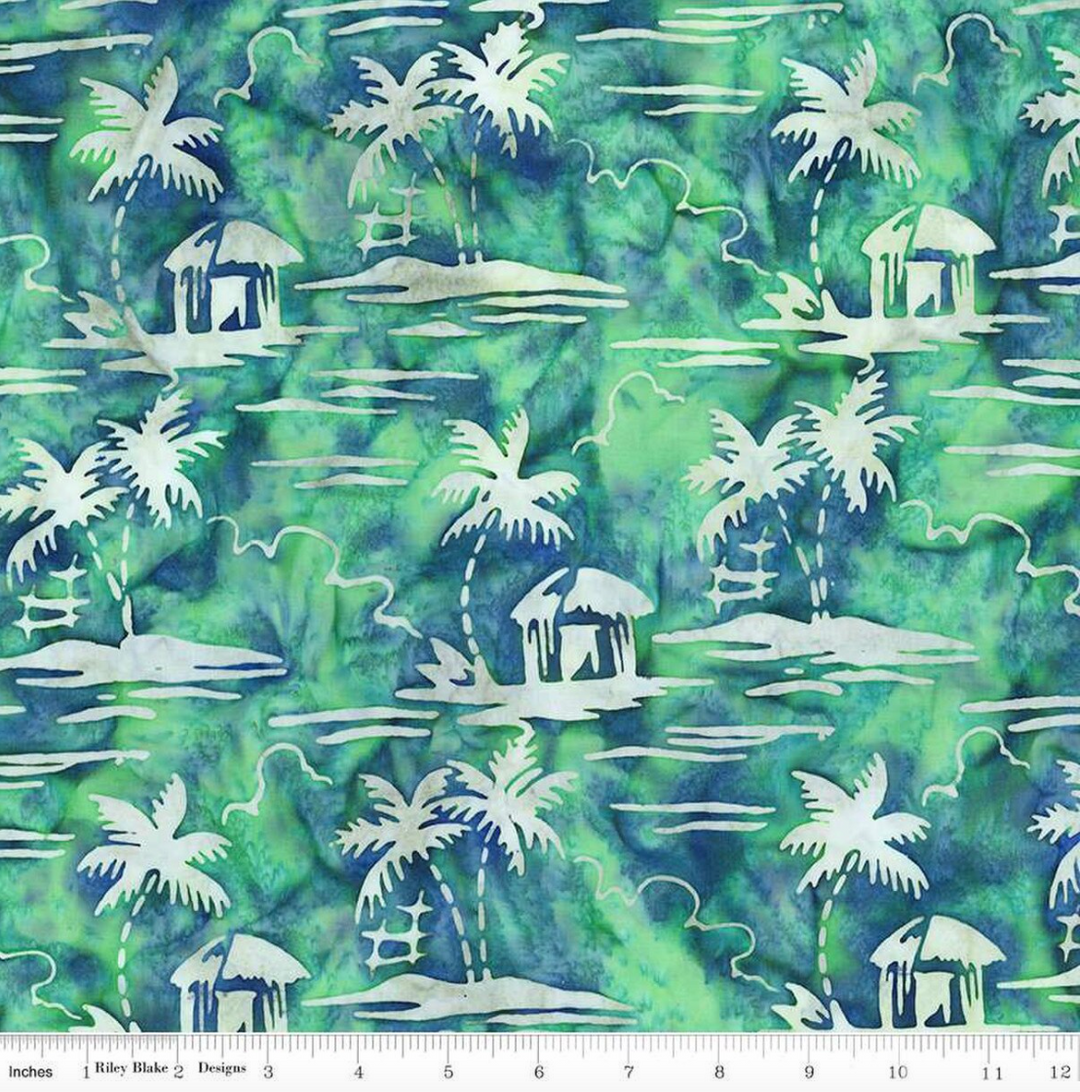 Places You'll Go - Beach Hut, Pool Party - BT23221-282 - Expressions Batiks