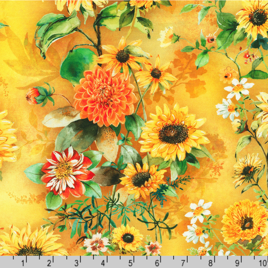 Sunlit Garden - Flowers, Gold - AVMD-23115-133