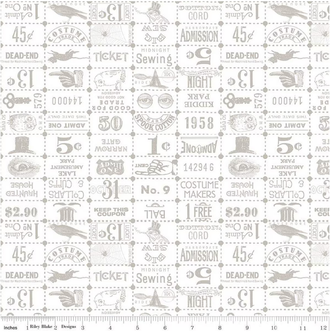 Costume Maker's Act II - Ticket Grid, White - C16009-WHITE