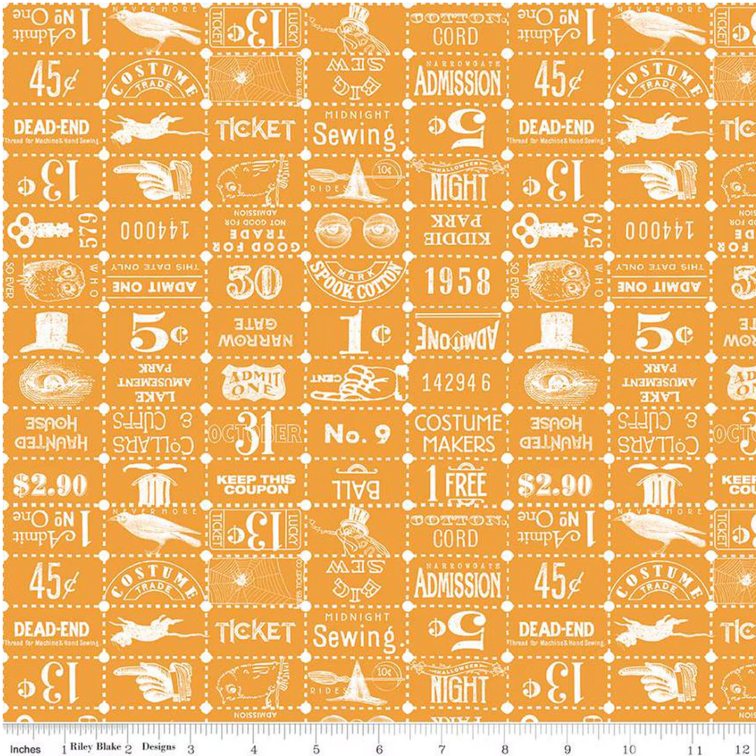 Costume Maker's Act II -  Ticket Grid, Orange - C16009-ORANGE