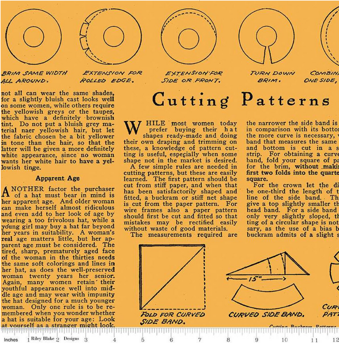 Costume Maker's Act II - Hat How To Text, Orange - C16013-ORANGE