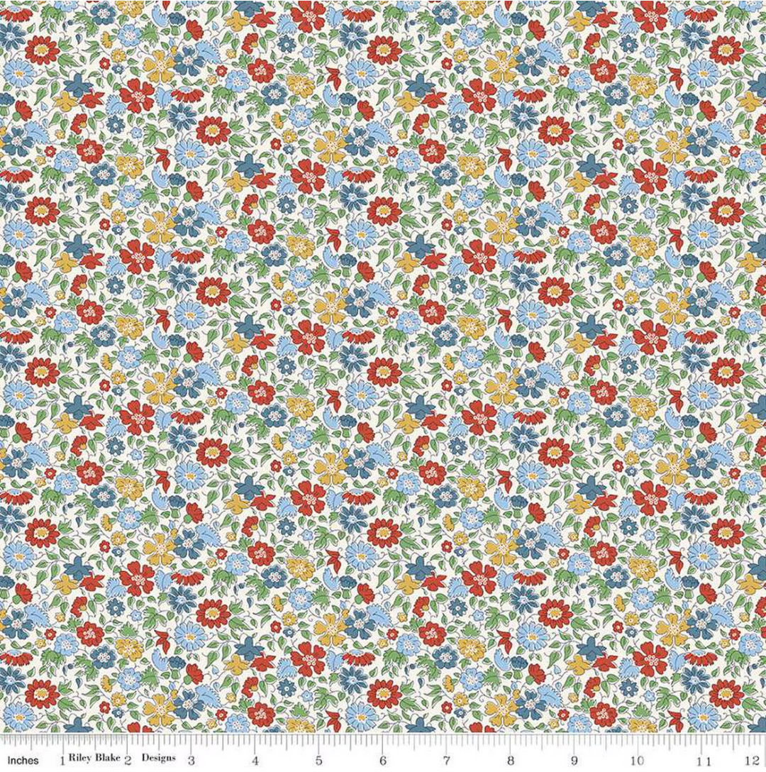 London Bouquet - Flowers, Palace Petals C- 01667422C - Liberty Fabrics