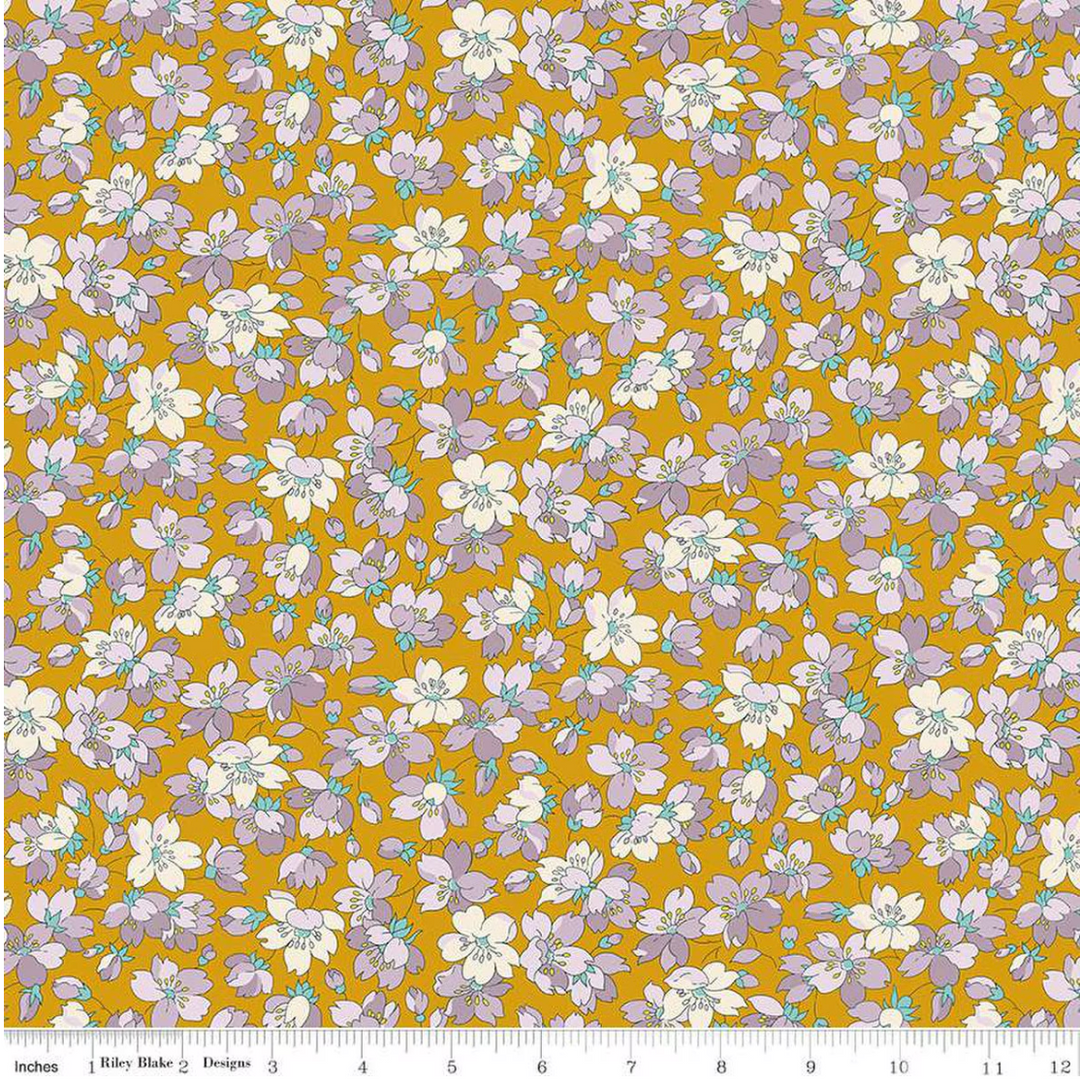 Heirloom Spring - Flowers, Anemone Charm A - 016673101A - Liberty Fabrics