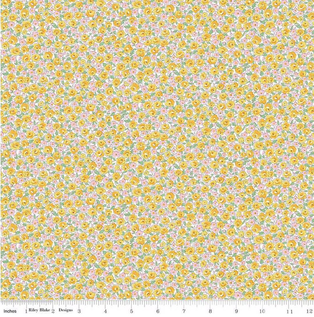 Heirloom Spring - Flowers, Etty Rose A - 016673103A - Liberty Fabrics