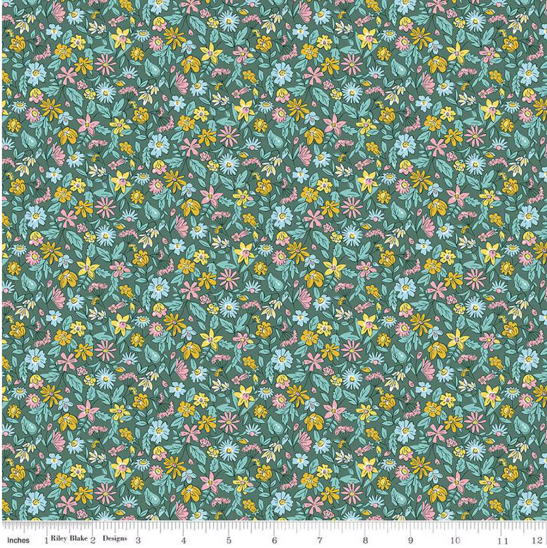 Heirloom Spring - Flowers, Morning Meadow A - 016673104A - Liberty Fabrics