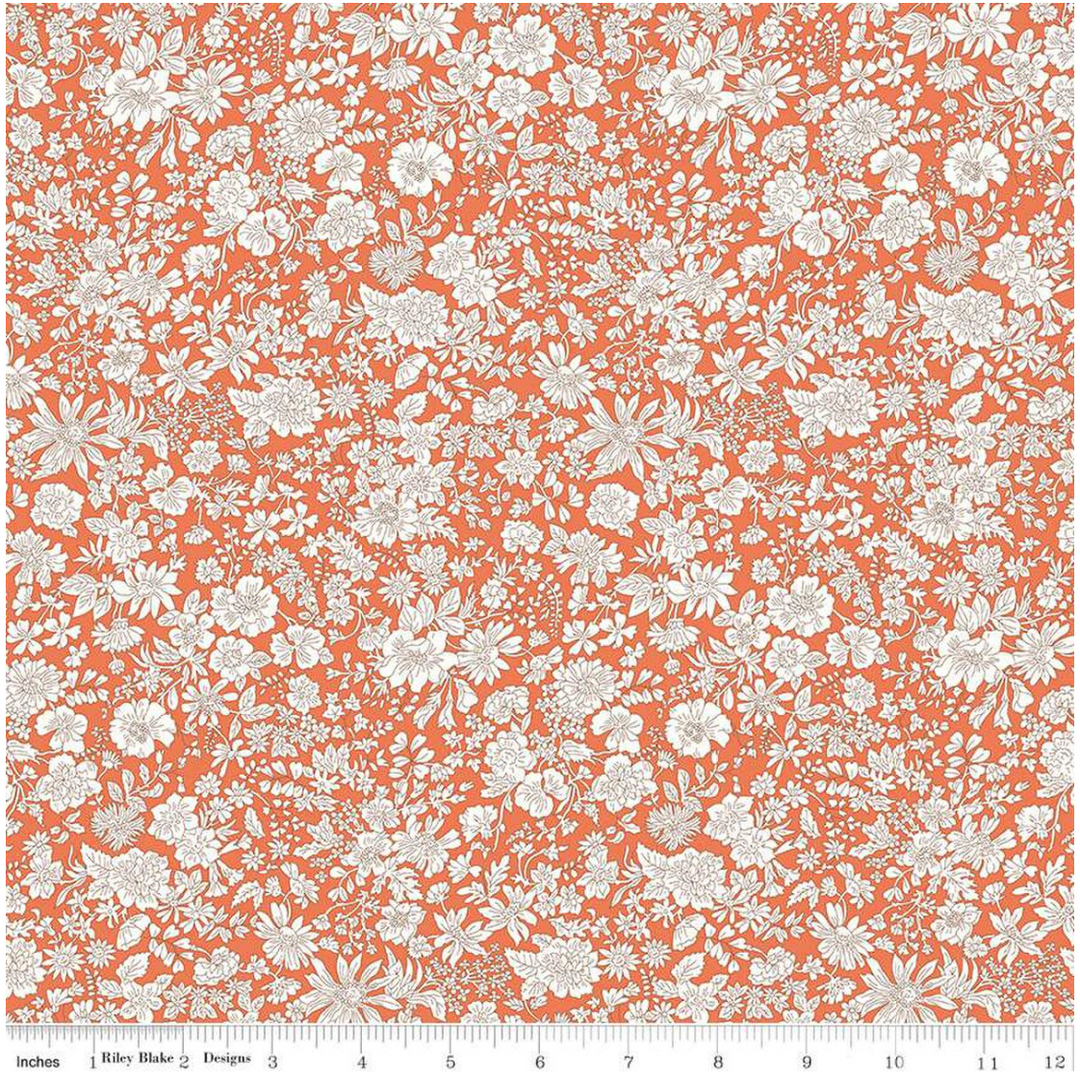 Emily Belle - Tangerine - 01666432A - Liberty Fabrics