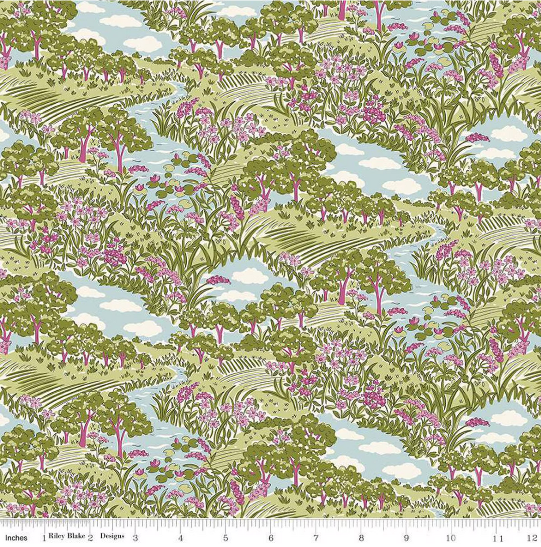Botanist's Walk - Botanist's Sketch A - 01667407A - Liberty Fabrics