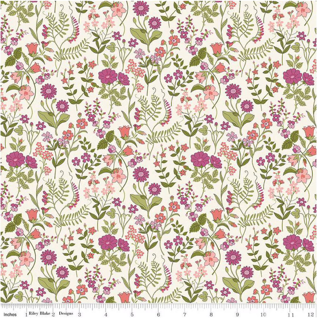 Botanist's Walk - Lola Scatter A - 01667411A - Liberty Fabrics