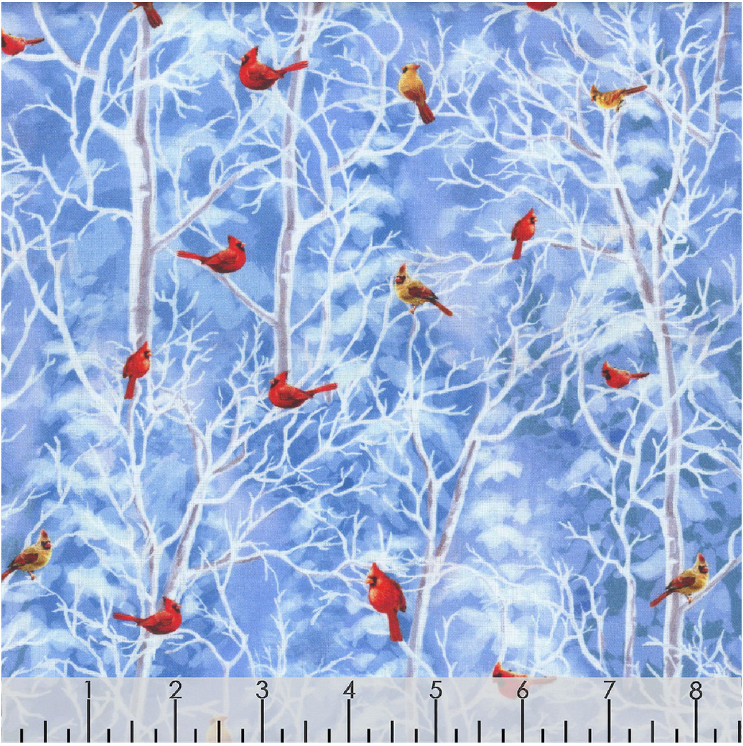 Christmas Eve - Cardinal on Snowy Tree, Winter - DONA-CD3373