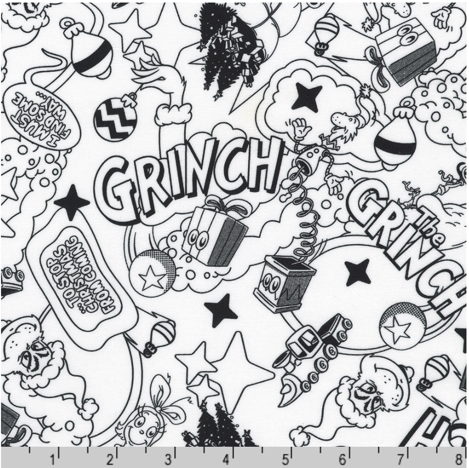 How the Grinch Stole Christmas - Tonal Packed, White - ADED-23099-1