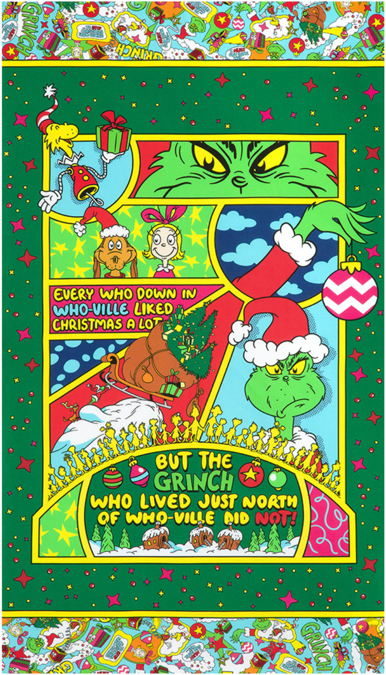 Panel 445 - How the Grinch Stole Christmas - Grinch & Whoville
