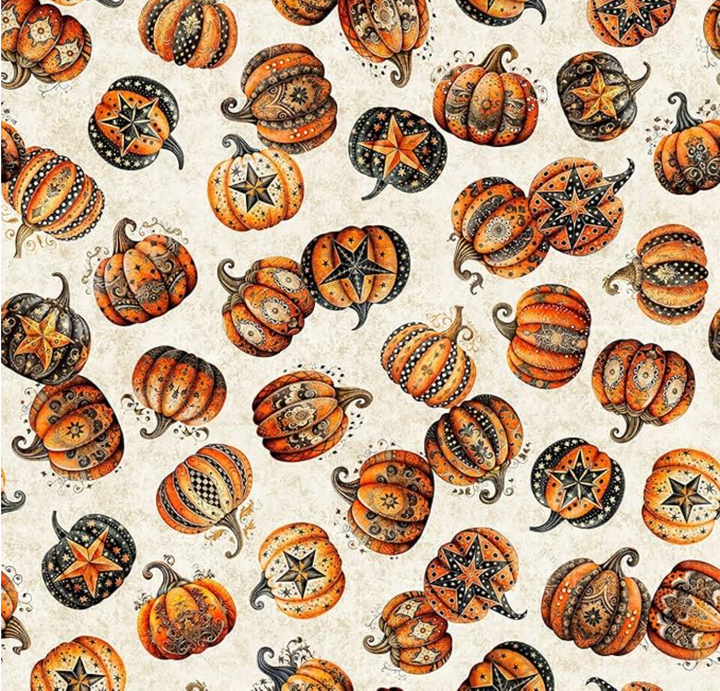 Jeepers Creepers - Decorative Pumpkin Toss, Cream - 31010-E