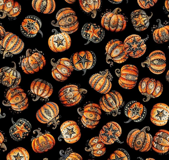 Jeepers Creepers - Decorative Pumpkin Toss, Black - 31010-J