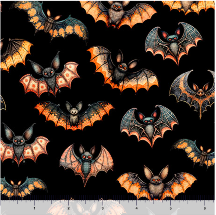 Jeepers Creepers - Bats, Black - 31014-J