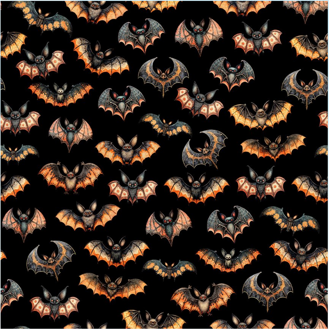 Jeepers Creepers - Bats, Black - 31014-J