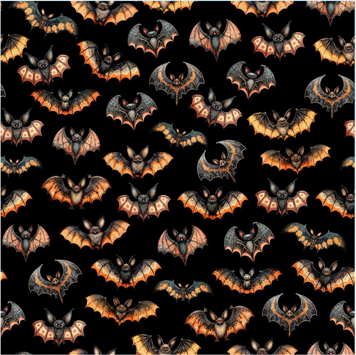 Jeepers Creepers - Bats, Black - 31014-J