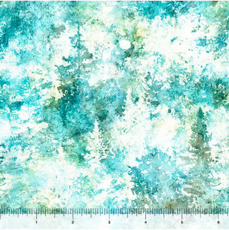 Running with the Pack - Pine Trees, Turquoise - 31102-Q
