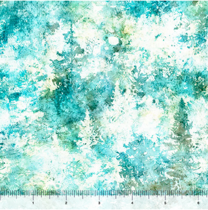 Running with the Pack - Pine Trees, Turquoise - 31102-Q