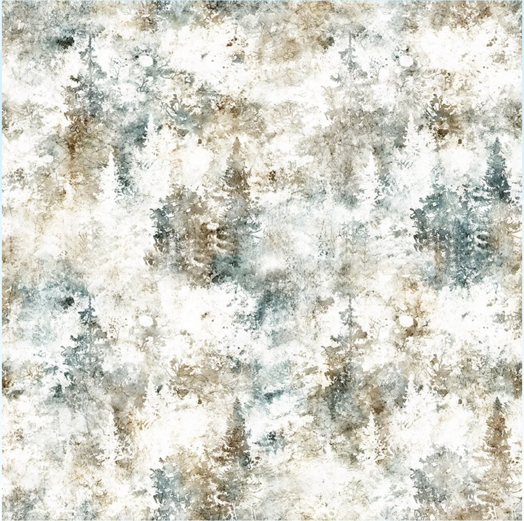 Running with the Pack - Pine Trees, White - 31102-Z