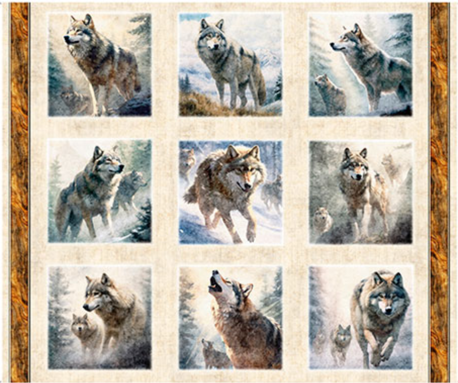 Panel 446 - Running with the Pack - Wolf Picture Patches
