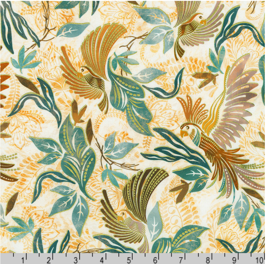 Golden Feathers - Birds, Parchment - SRKDM-23156-265