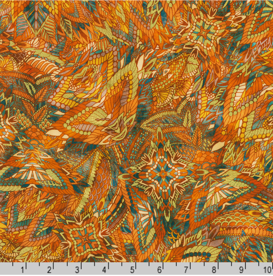 Golden Feathers - Plumage, Saffron - SRKDM-23158-141