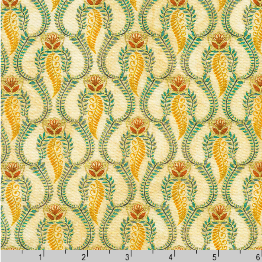 Golden Feathers - Trellis, Parchment - SRKDM-23160-265