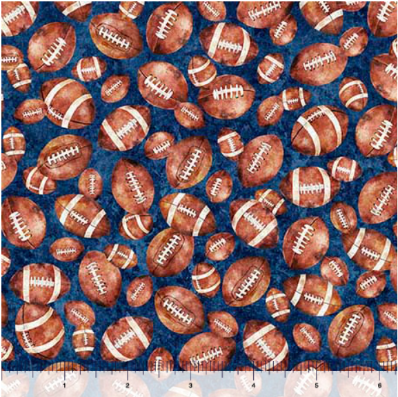 Gridiron Gang - Footballs, Navy - 31983-N